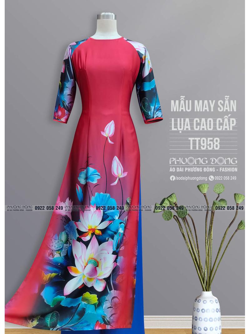 Áo Dài Truyền Thống Lụa Cao Cấp TT958